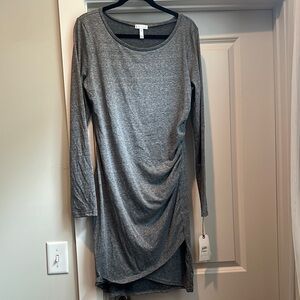 Gray Long Sleeve Dress